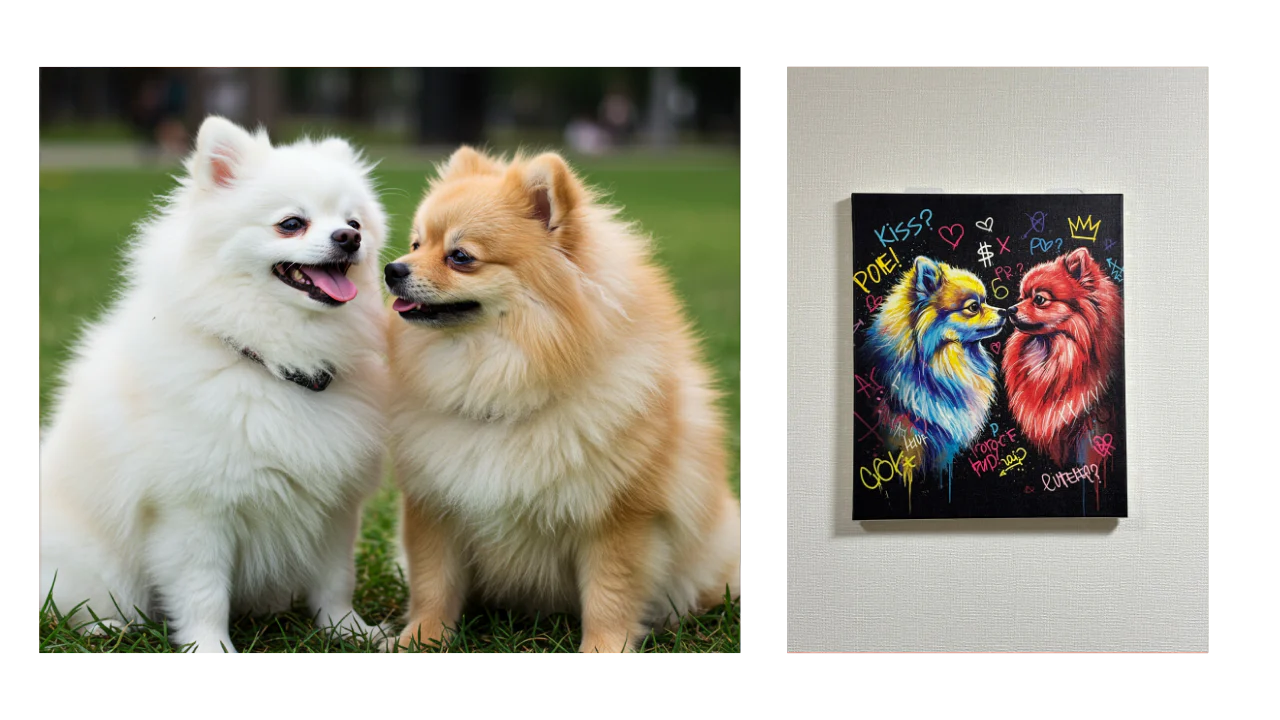 キャンバス仕上げ